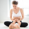Naadloze zwangerschaps/voedingsbeha - Wit maternity and nursing bra